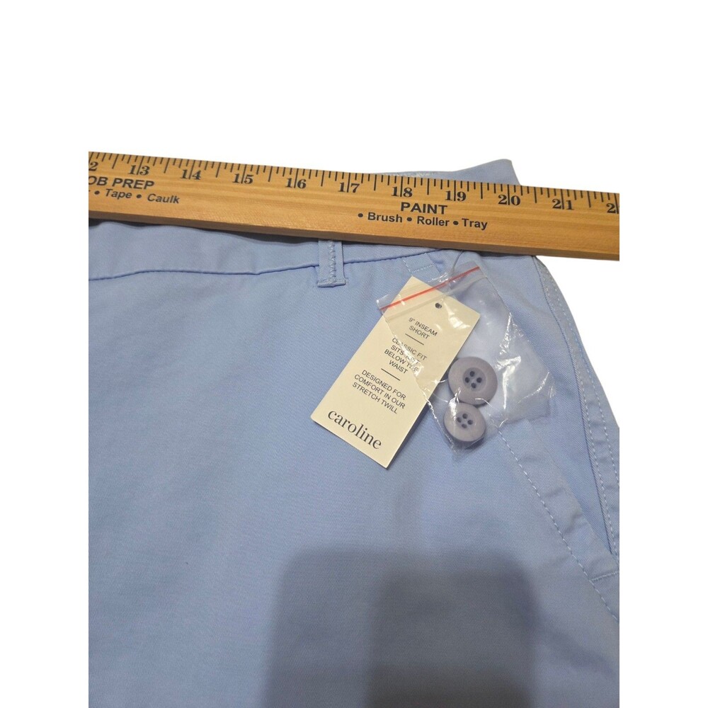 NWT Crown and Ivy Classic Fit Caroline Shorts Periwinkle 9” Inseam 18W C24.2 - Picture 5 of 10
